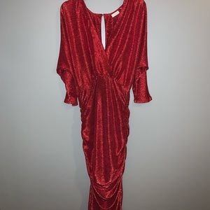 Eva Mendes Red party dress